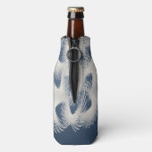 Weiße Flugfedern Flaschenkühler (Flasche Rückseite)
