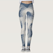 Weiße Flugfedern Leggings (Vorderseite)