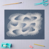 Weiße Flugfedern Seidenpapier (Basteln)