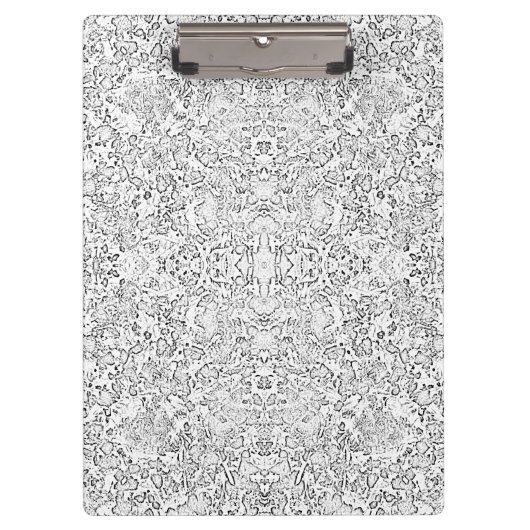 Weiße Formen Klemmbrett (Vorderseite)