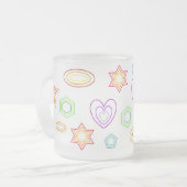 Weiße Formen Tasse (Vorderseite Links)