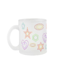Weiße Formen Tasse