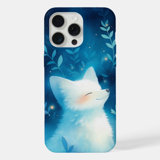 Weiße Fox Tranquillität iPhone Hülle (Rückseite)
