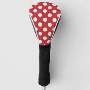Weiße Fraktale Punkte Rote Fraktale Hintergrund Golf Headcover