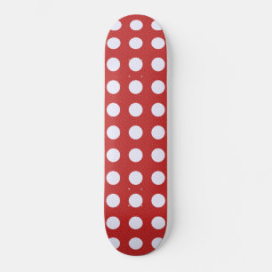 Weiße Fraktale Punkte roter Fraktalhintergrund Skateboard