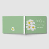 Weiße Frangipani-Blume, auf Sendung, Hochzeit Gästebuch (Voll)