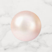 Weiße Frangipani Plumeria Blume & Pearl Wedding Konfetti (Klein Vorderseite)