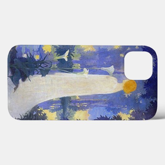 Weiße Frau mit Calla-Lilien Case-Mate iPhone Hülle (Rückseite (Horizontal))