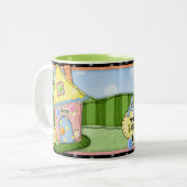 "Weiße Frau" Zwei-Tone-Tasse Zweifarbige Tasse (Vorderseite Links)