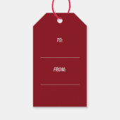 Weiße Fresh Beet Collection Geschenkanhänger (Rückseite)