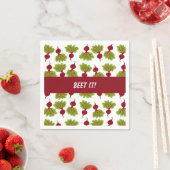 Weiße Fresh Beet Collection Serviette (Beispiel)