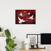 WEISSE FRIEDEN POSTER (Heimbüro)