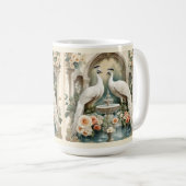 Weiße Friedhöfe am Springbrunnen Kaffeetasse (VorderseiteRechts)