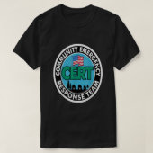 Weiße Front des CERT Community Emergency Response  T-Shirt (Design vorne)