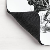 Weiße Frösche tanzen - Vintage Frösche Mousepad (Ecke)