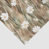 Weiße Frühlingsblumen Geburtstag Seidenpapier (Detail)