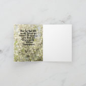 Weiße Frühlingsblüten voller Baum Dankeskarte (Innenseite)