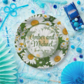 Weiße Frühlingsblütenblütenblüte Pappteller (Party)