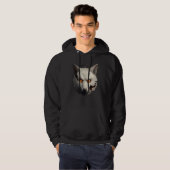 Weiße Fuchs-Fantasie-Kunst Tier Fuchs Hoodie (Vorne ganz)