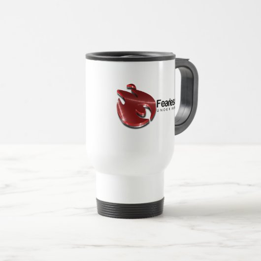 Weiße FUF Tasse (VorderseiteRechts)