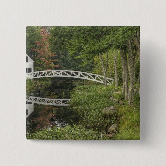 Weiße Fußgängerbrücke, Somesville, Monte Wüste Button (Vorderseite)