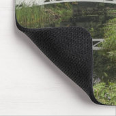 Weiße Fußgängerbrücke, Somesville, Monte Wüste Mousepad (Ecke)