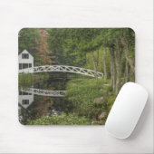 Weiße Fußgängerbrücke, Somesville, Monte Wüste Mousepad (Mit Mouse)