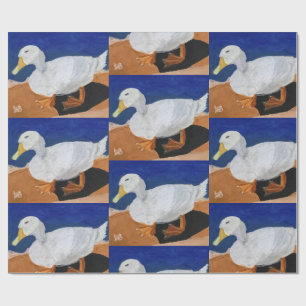 Weiße Gans Geschenkpapier