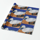 Weiße Gans Geschenkpapier (Ungerollt)