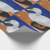 Weiße Gans Geschenkpapier (Ecke)