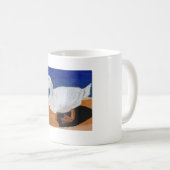 Weiße Gans Kaffeetasse (VorderseiteRechts)