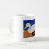 Weiße Gans Kaffeetasse (Vorderseite Links)