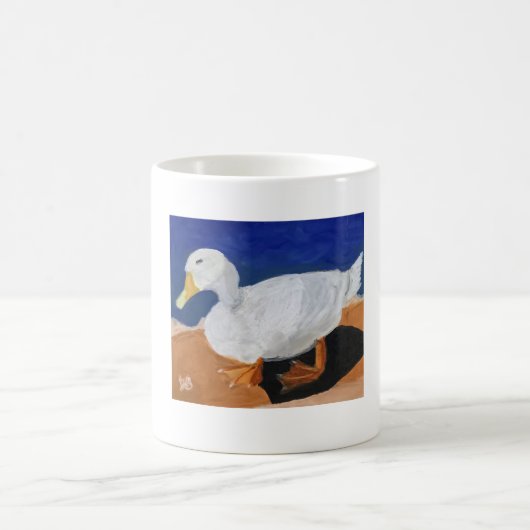 Weiße Gans Kaffeetasse (Mittel)