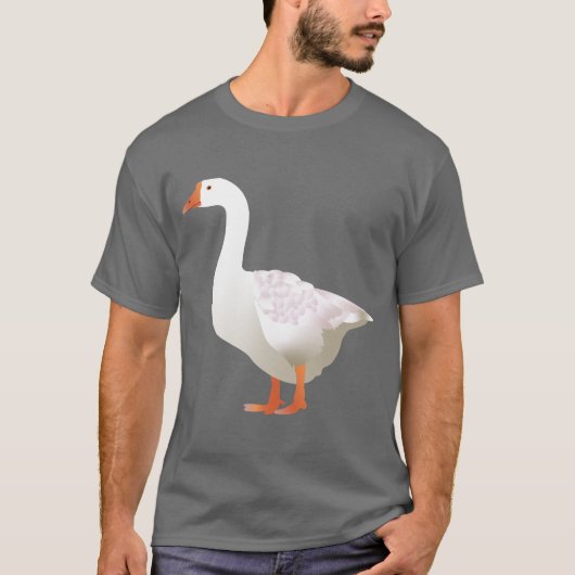 Weiße Gans T-Shirt (Vorderseite)