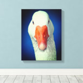 Weiße Gänse Leinwanddruck (Insitu (Holzboden))