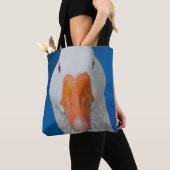 Weiße Gänse Tasche (Von Nahem)