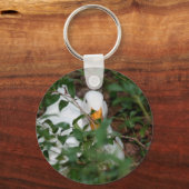 Weiße Gänse Versteckende tierische Schlüsselanhäng Schlüsselanhänger (Vorderseite)