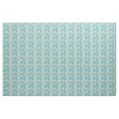 Weiße Gänseblümchen auf blauem Blumenmuster Stoff (Yard (91,4 cm))