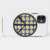 Weiße Gänseblümchen-Friedenszeichen Case-Mate iPhone Hülle (Rückseite (Horizontal))
