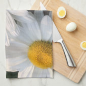 Weiße Gänseblümchen Geschirrtuch (Viertel Falte)