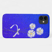 weiße Gänseblümchen mit Regentropfen Case-Mate iPhone Hülle (Rückseite (Horizontal))