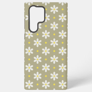 Weiße Gänseblümchen Muster Benutzerdefinierter Hin Samsung Galaxy Hülle