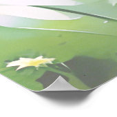 Weiße Gänseblümchen Poster (Ecke)