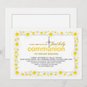 Weiße Gänseblümchen-religiöse Einladung (Vorne/Hinten)