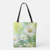 Weiße Gänseblümchen Tasche (Rückseite)