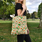 Weiße Gänseblümchen-Tasche Tasche