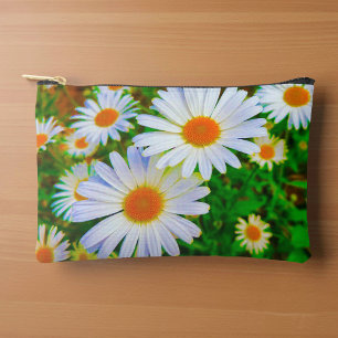 Weiße Gänseblümchen-Tasche Zubehörtasche