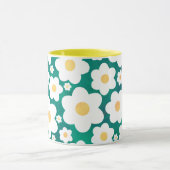 Weiße Gänseblümchen-Tasse Tasse (Zentrum)