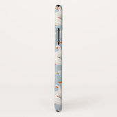 Weiße Gänsemuster Case-Mate iPhone Hülle (Hinten/Rechts)