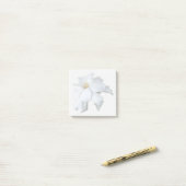 Weiße Gardenia-Haftnotizen Post-it Klebezettel (Auf Schreibtisch)
